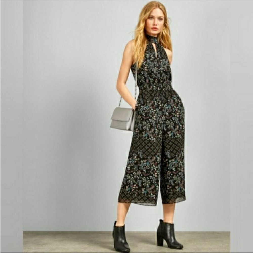 Ted Baker London Marcila Hazel High Neck Wide Leg Jumpsuit UK 1 US 2 NWT